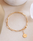 Poise Oval Link Bracelet - Gold