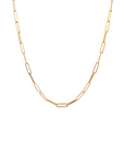 Poise Short Oval Link Necklace - Gold
