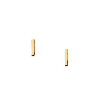 Tiny Poise Bar Studs - Gold