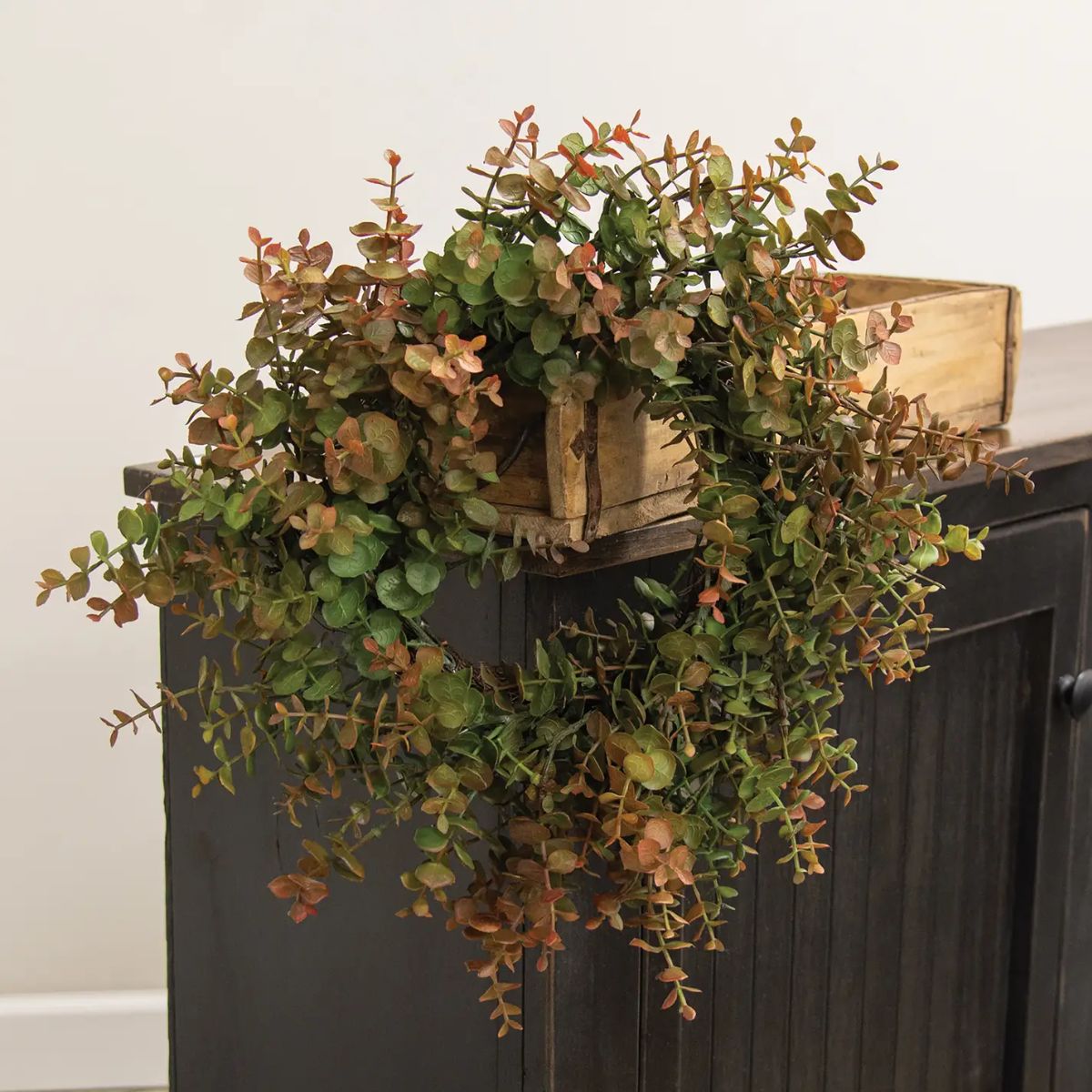 Soft Touch Baby Eucalyptus Wreath | Olive Green
