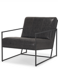 Stafford Accent Chair - Black Leather