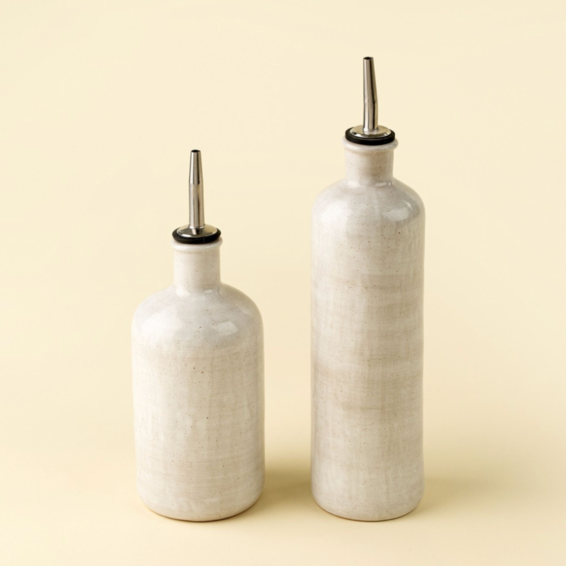 Stoneware Oil + Vinegar Cruet