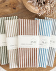 Striped Hand & Dish Towel Set