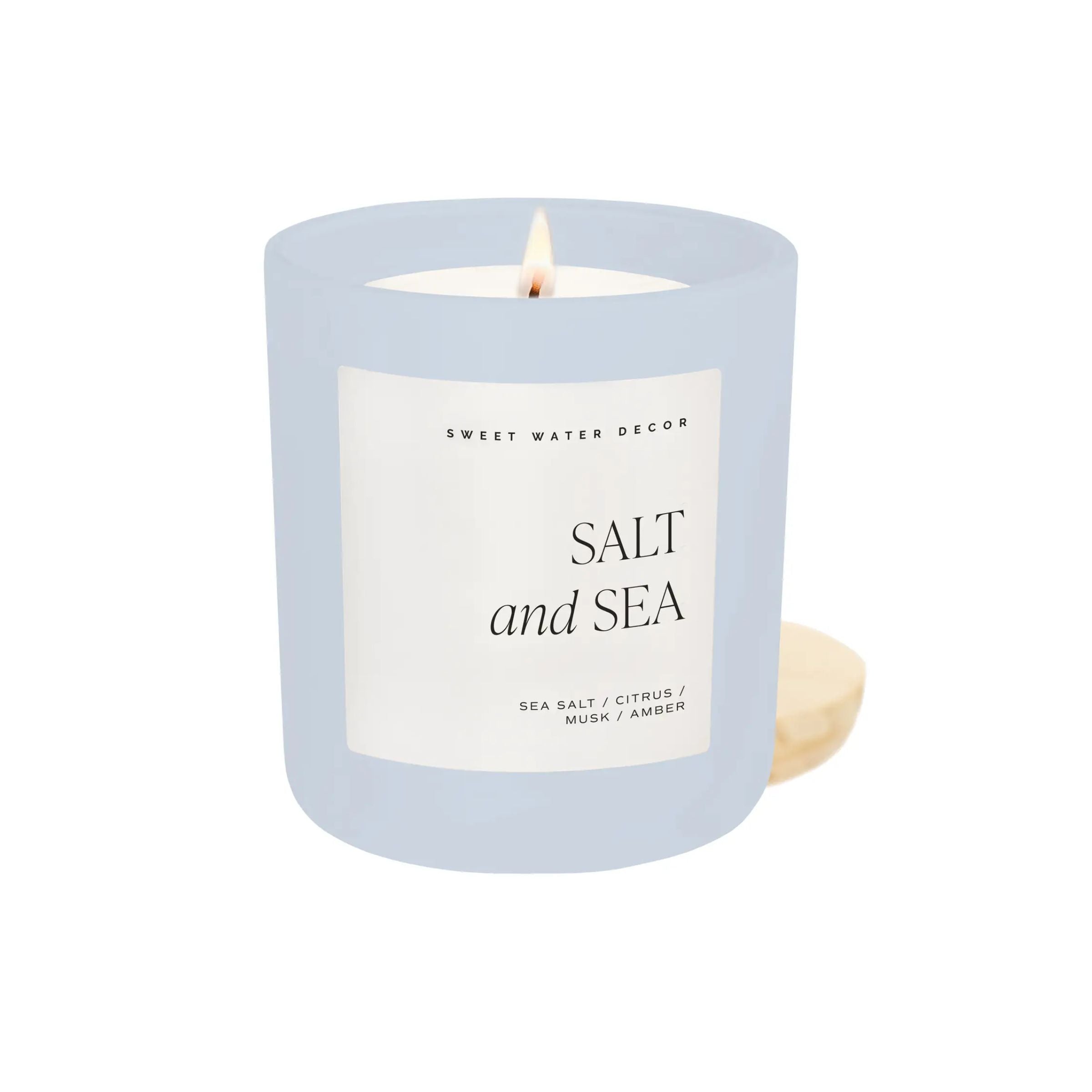 Salt + Sea Matte Jar Candle | Blue