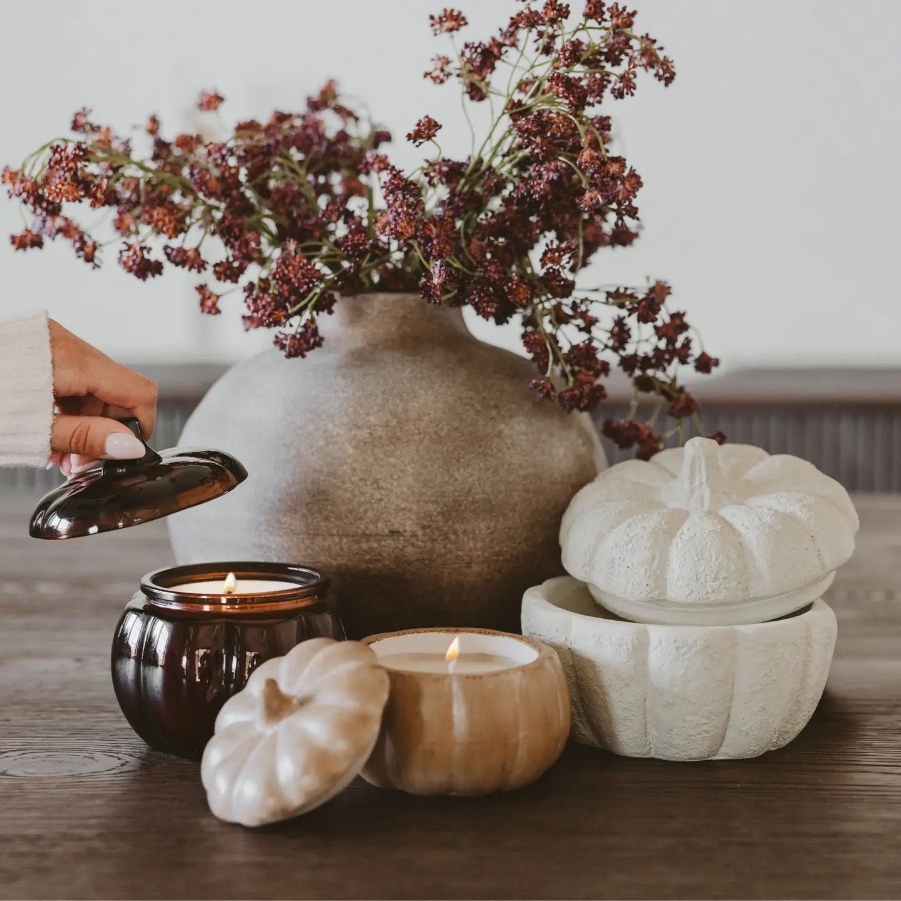 Cashmere + Vanilla Pumpkin Jar Candle