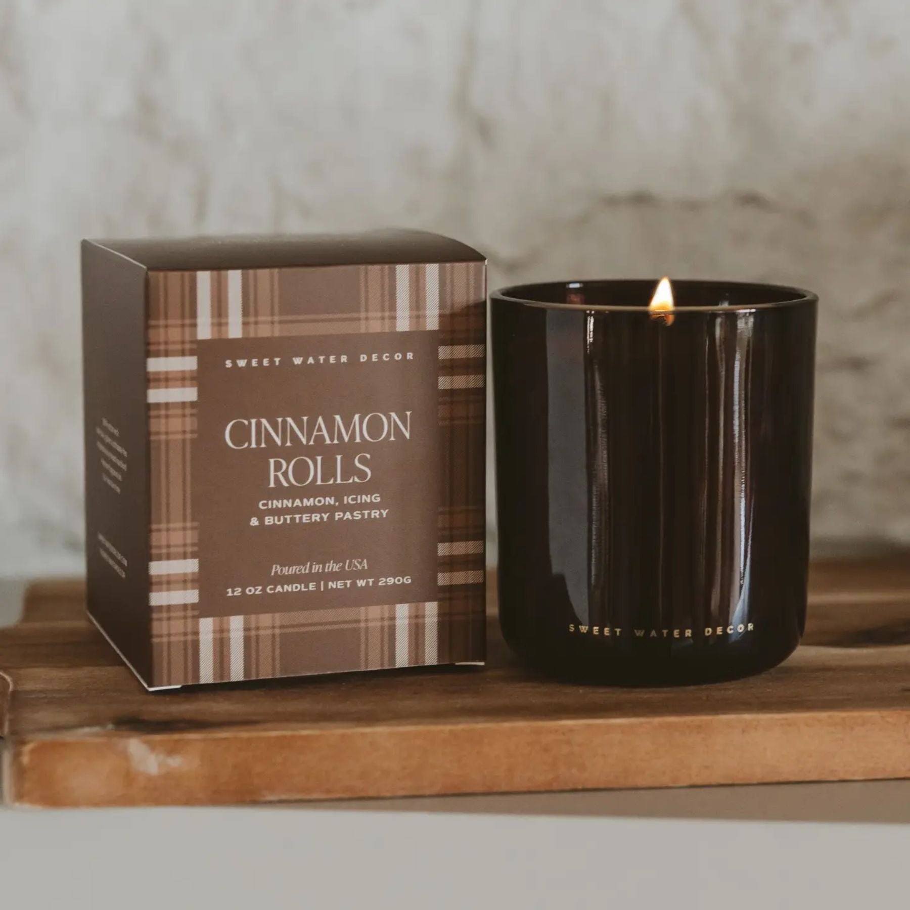 Cinnamon Rolls Brown Boxed Candle