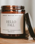 Hello Fall Amber Jar Candle
