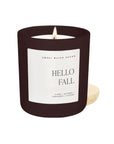 Hello Fall Matte Jar Candle | Brown