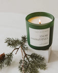 Snow Covered Pines Jar Candle | Green Matte