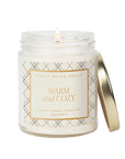 Warm + Cozy Patterned Jar Candle