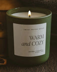 Warm + Cozy Matte Jar Candle | Green