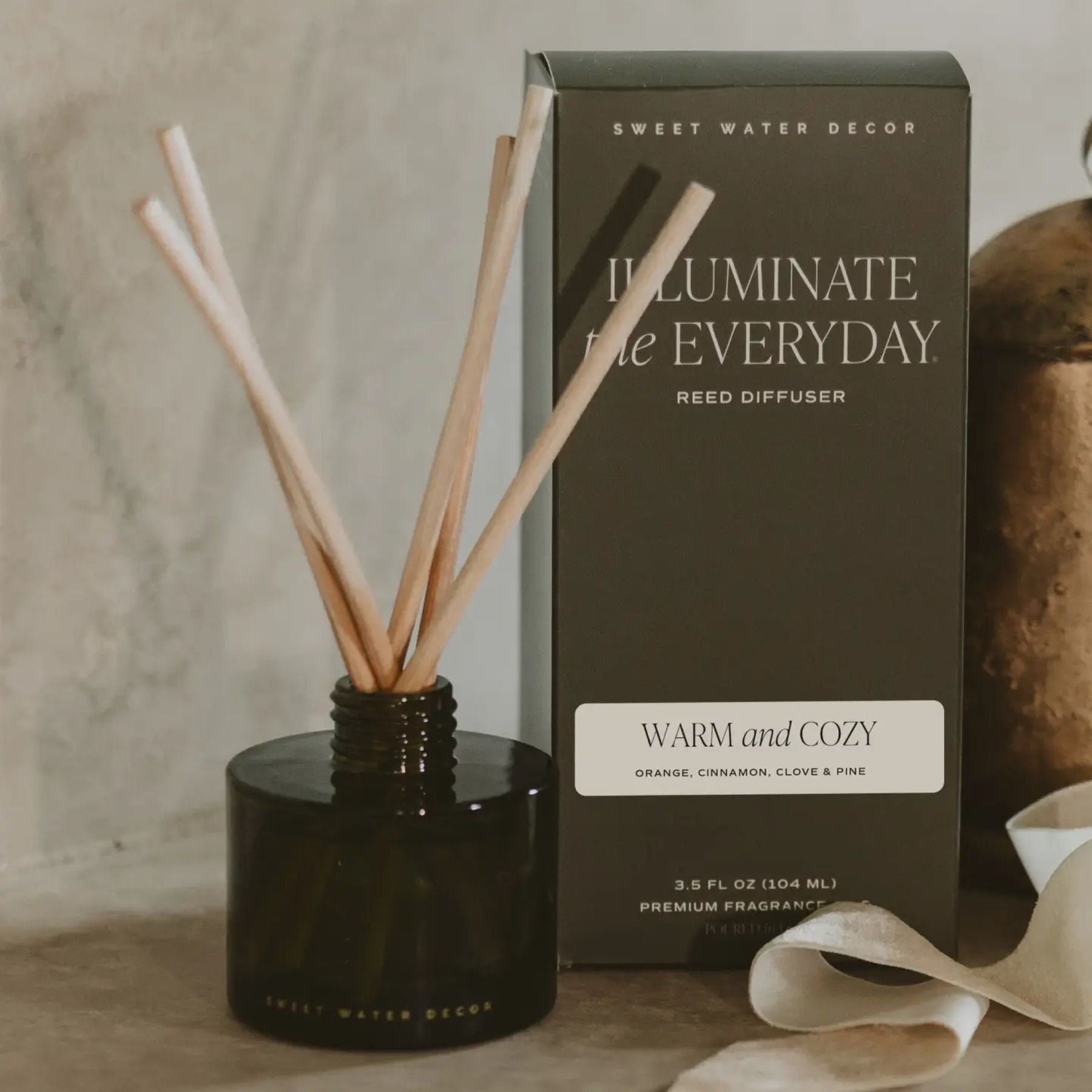 Warm + Cozy Green Reed Diffuser