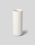 Fable Tall Bud Vase - Speckled White