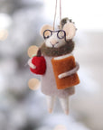 Teacher Tilda Mouse Ornament