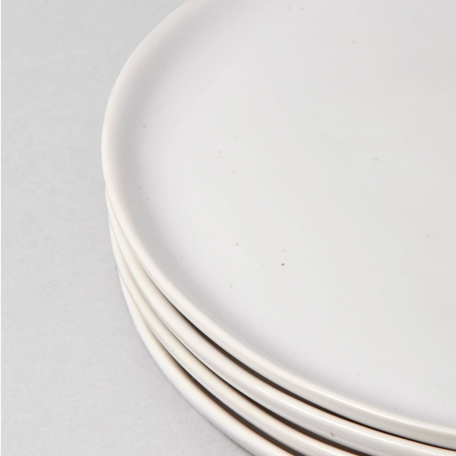 Fable Dessert Plates - Speckled White