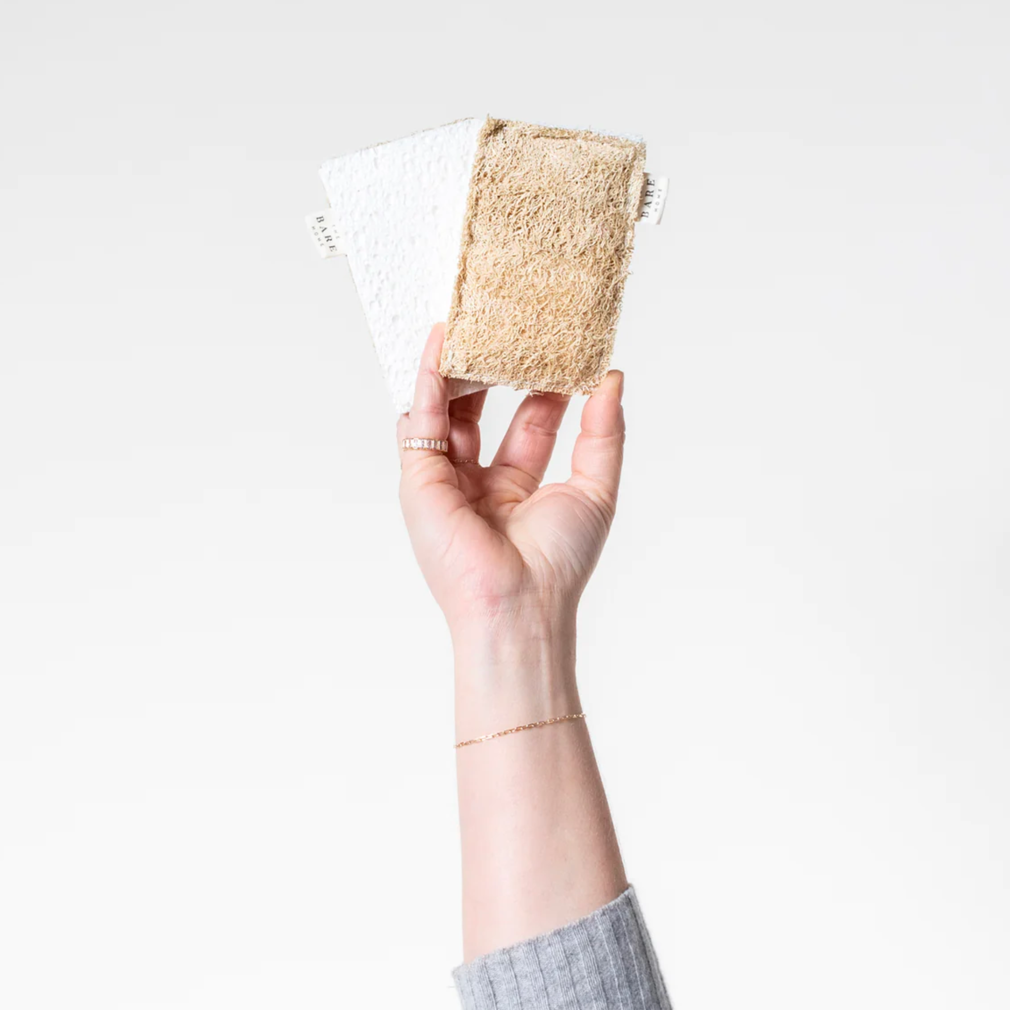 The Bare Home Cellulose + Loofah Sponge