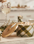 Frasier Fir Frosted Plaid 3-Wick Candle