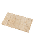 Travertine Scallop Rectangular Tray