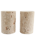 Travertine Salt + Pepper