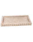 Travertine Scallop Tray