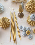 Tree Tapered Candle | Antique Gold