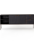 Trevor Media Console - Black Wash