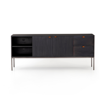 Trevor Media Console - Black Wash