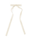 Thin Velvet Bow With Clip