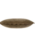Velvet Scallop Pillow | Mink