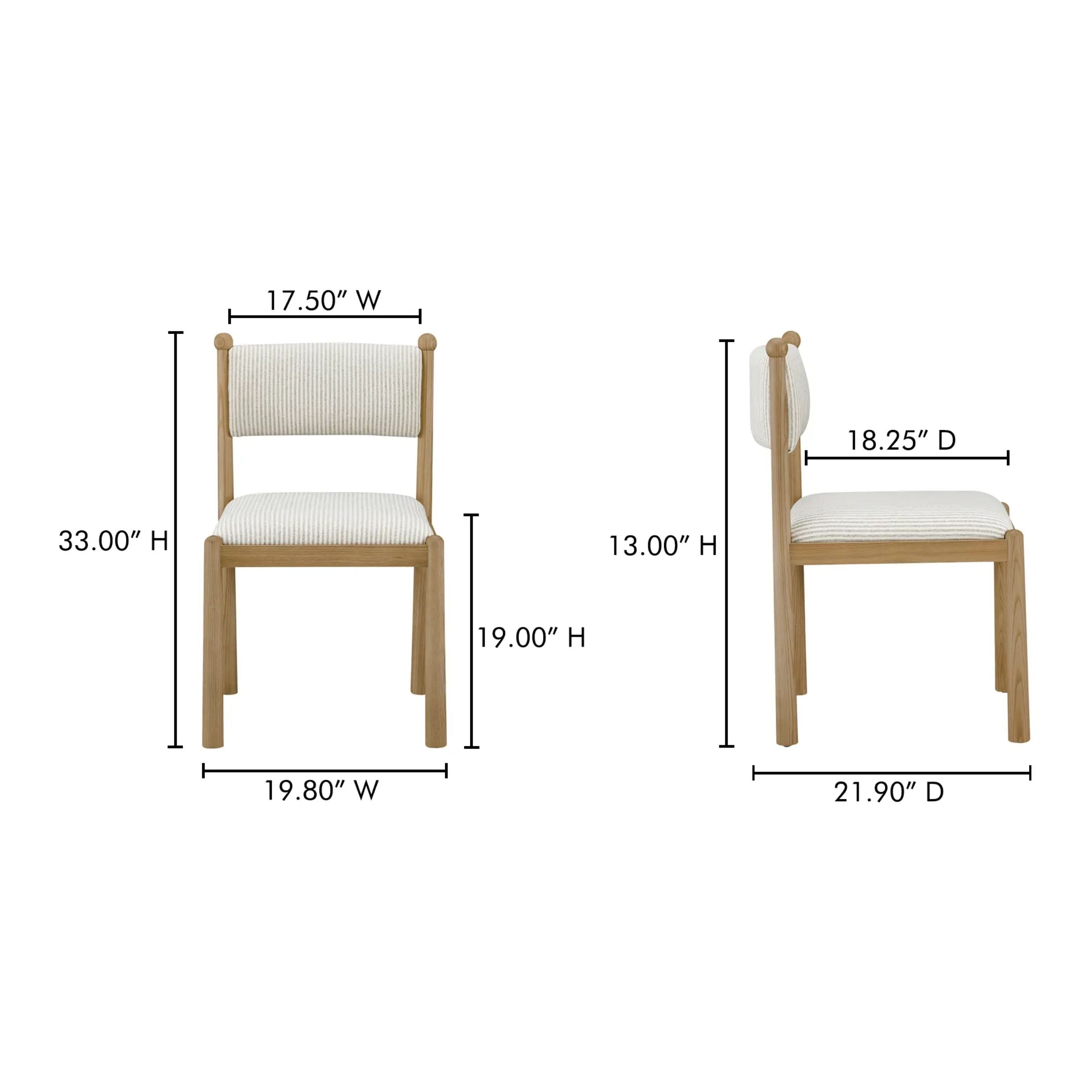 Villetta Dining Chair | Stripe