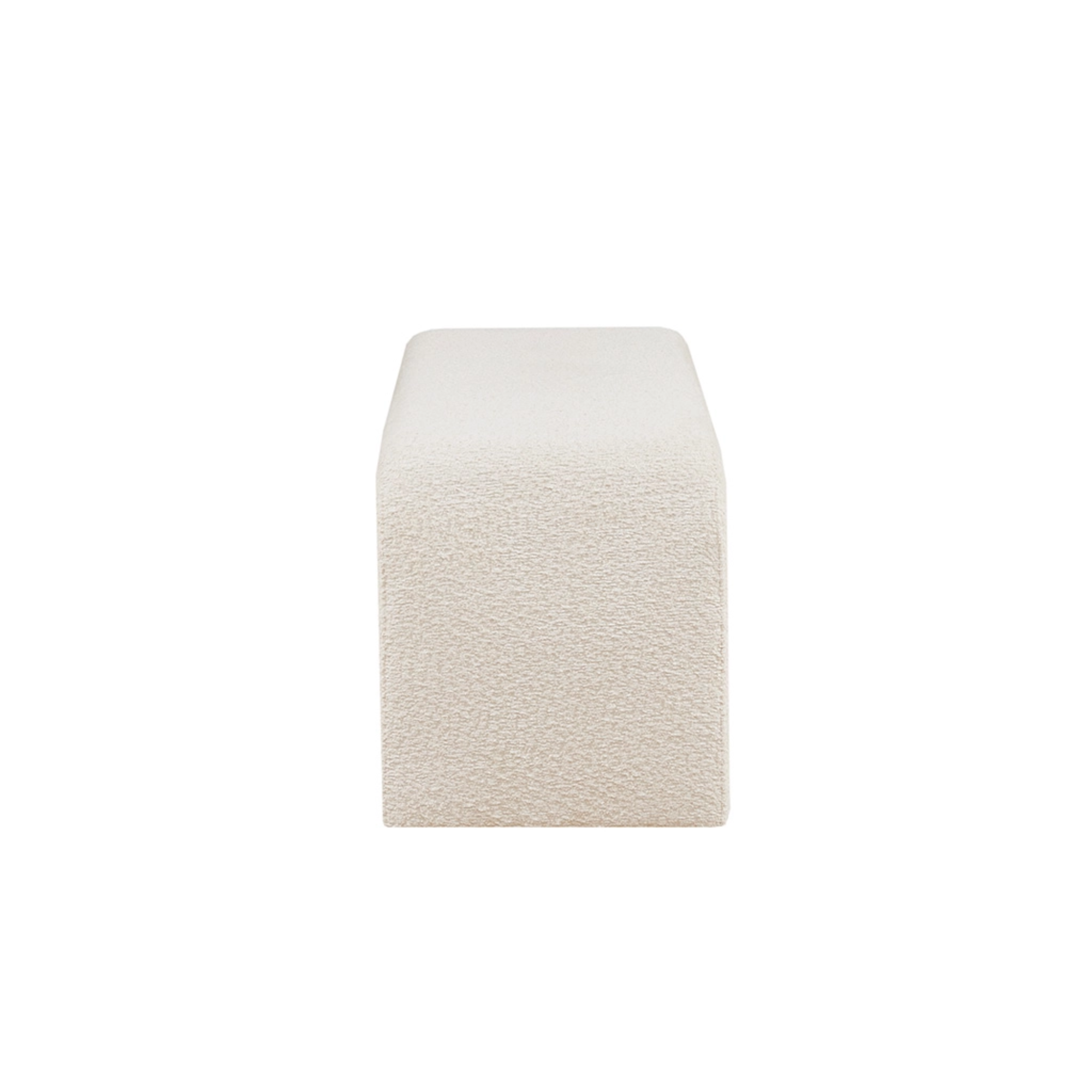 Waterfall Bench | Cream Boucle