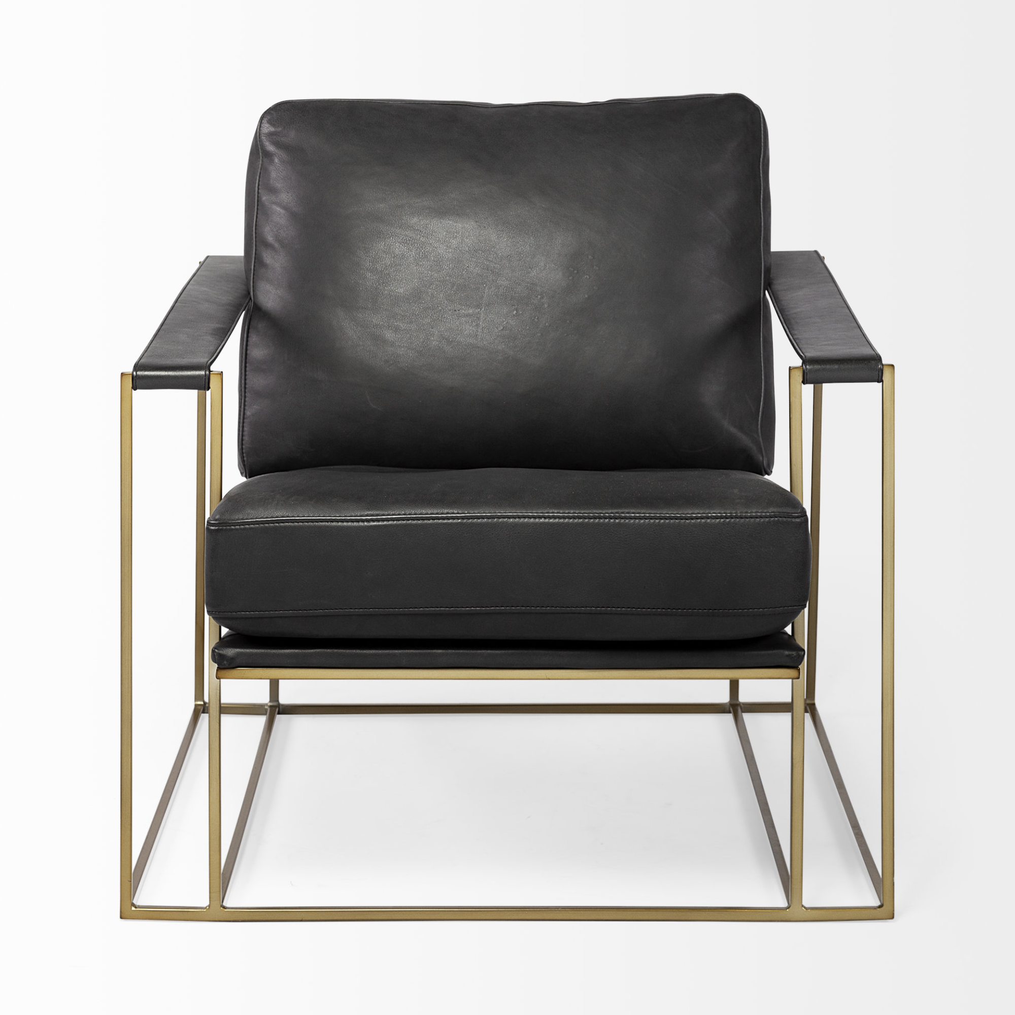 Watson Accent Chair - Black Leather