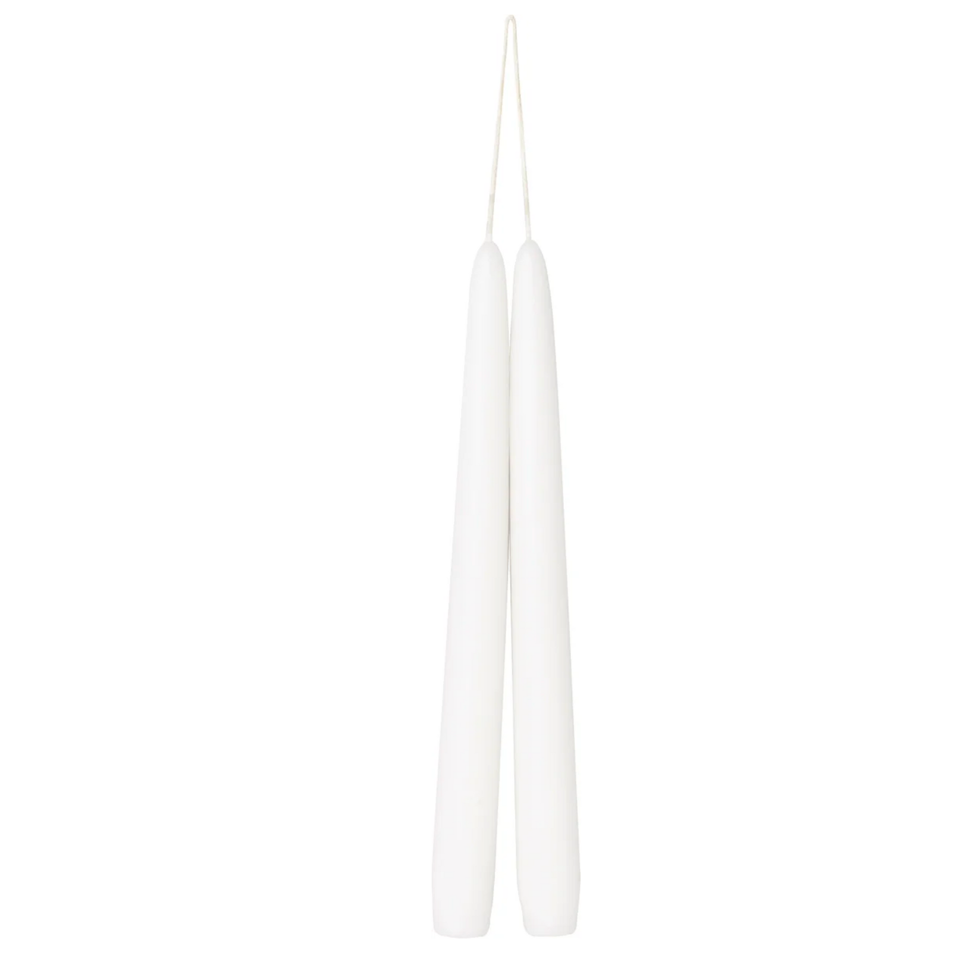 White Unscented Taper Candle + Reviews