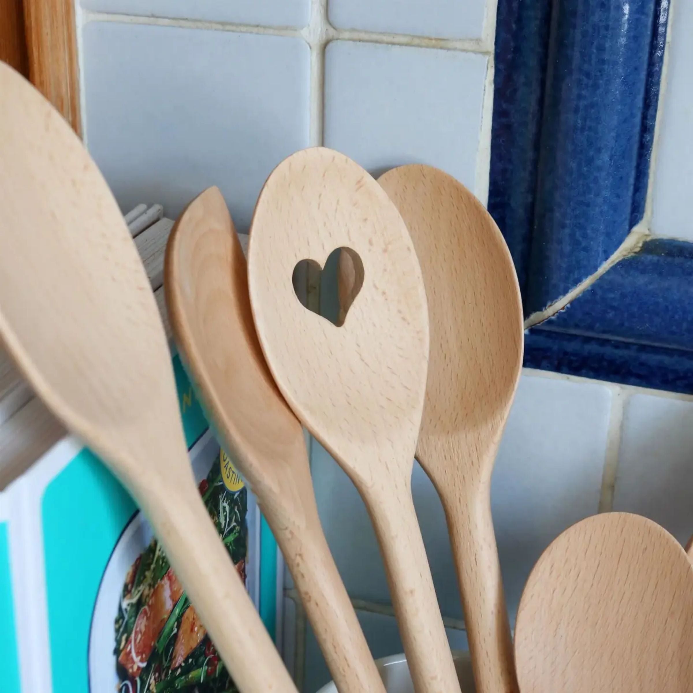 Wooden Heart Cooking Spoon
