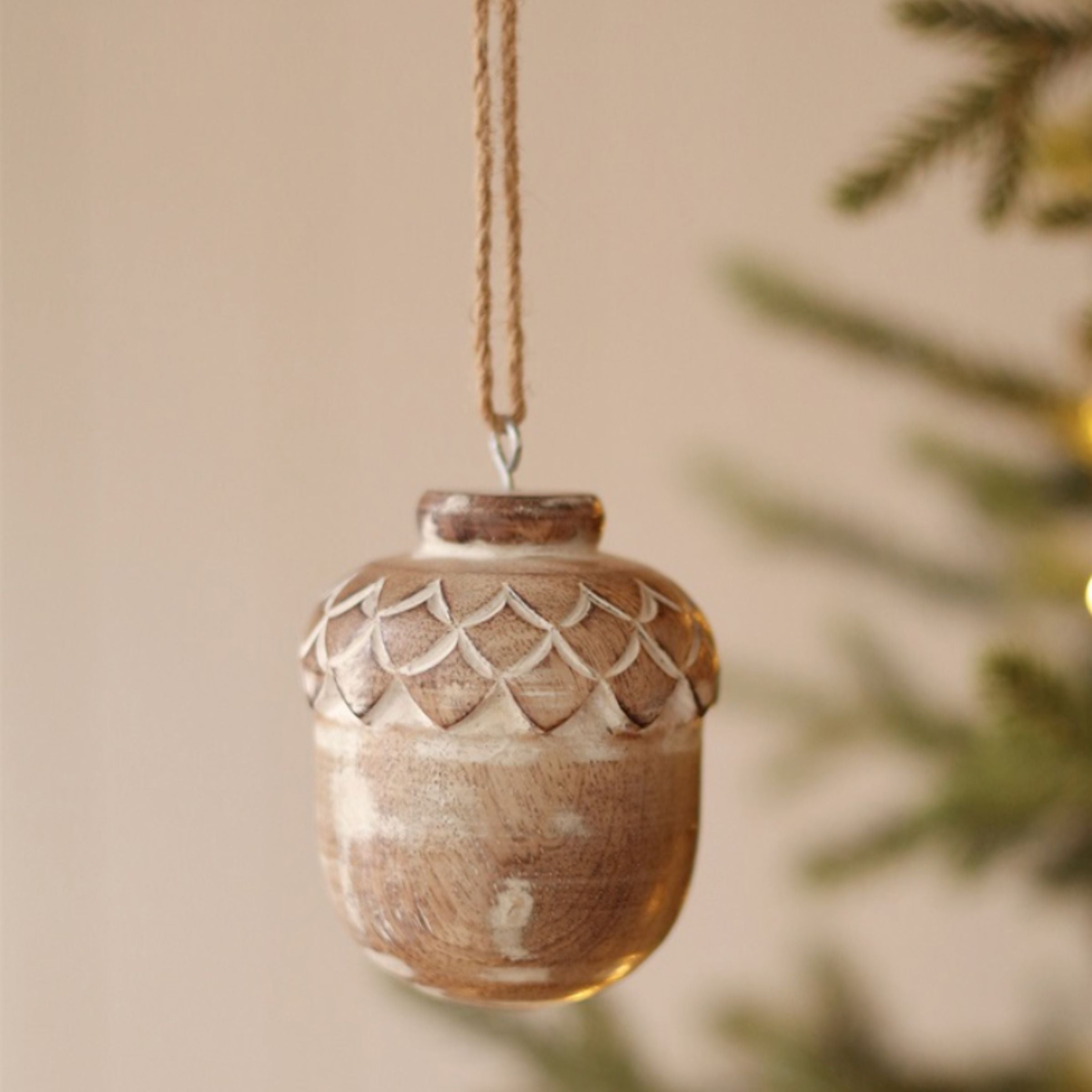 Wooden Holiday Ornament