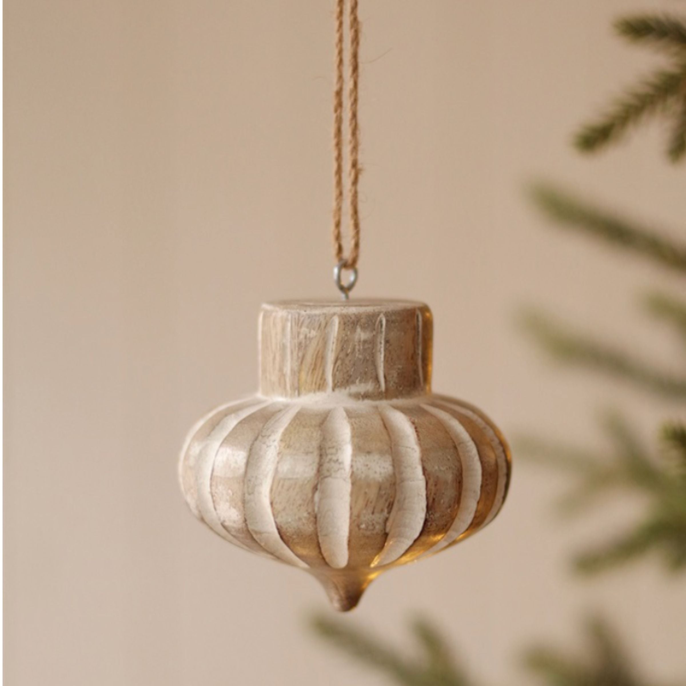 Wooden Holiday Ornament