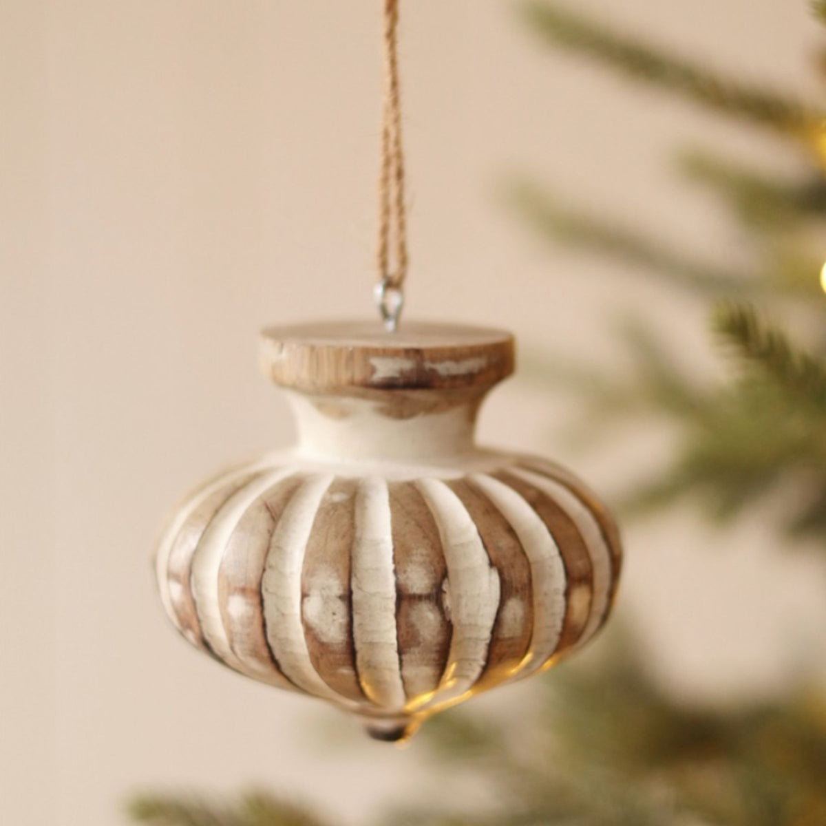 Wooden Holiday Ornament