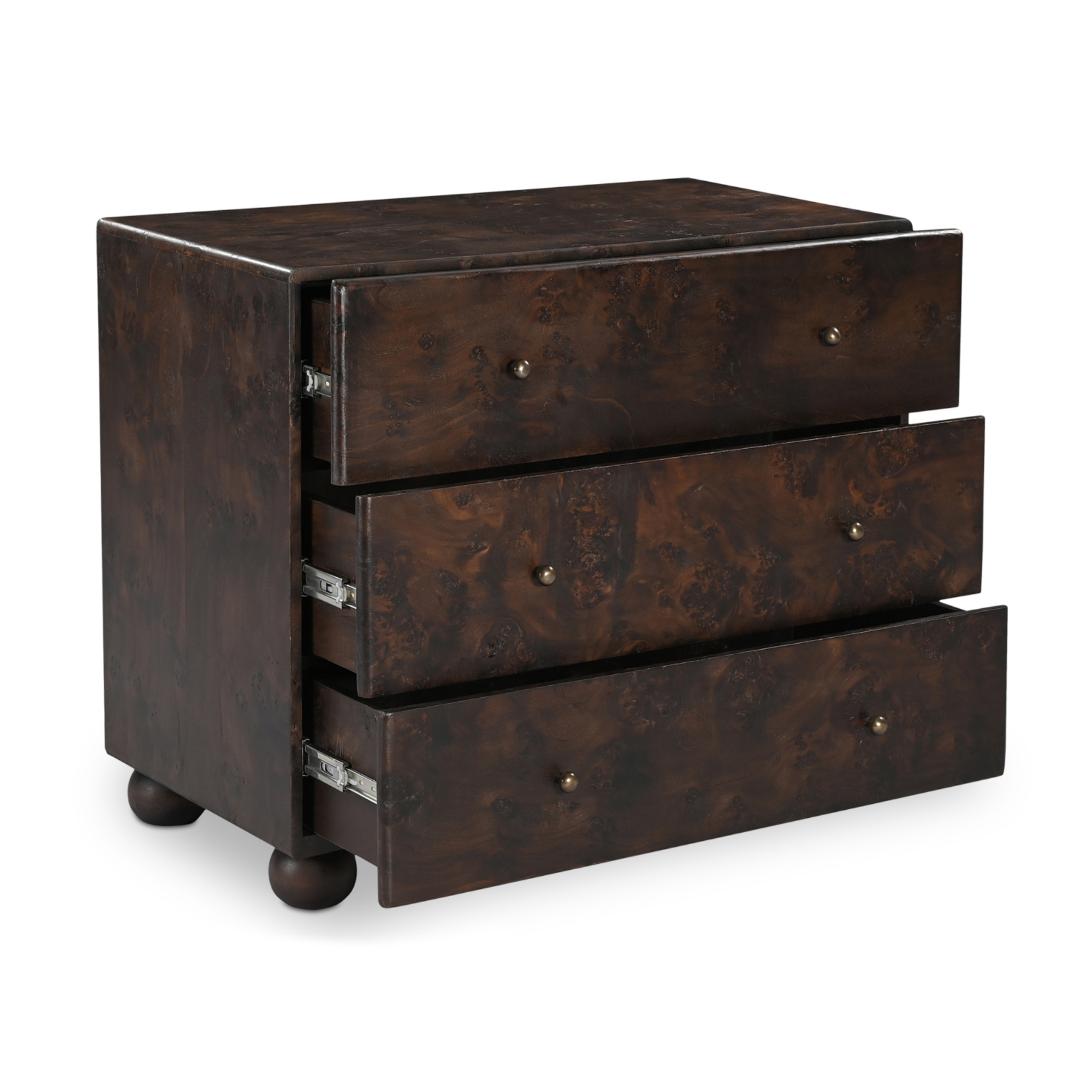 York 3 Drawer Nightstand