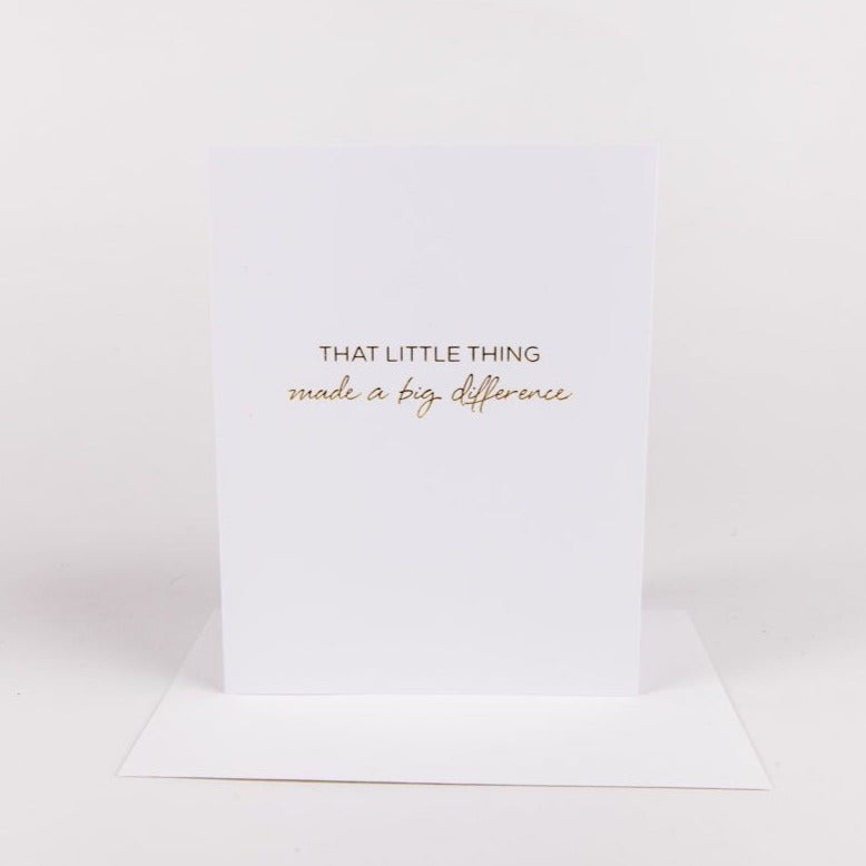 The Little Things Card