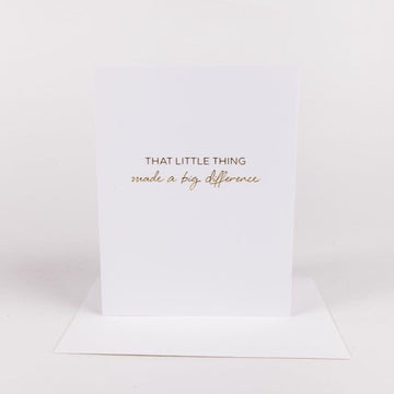 The Little Things Card