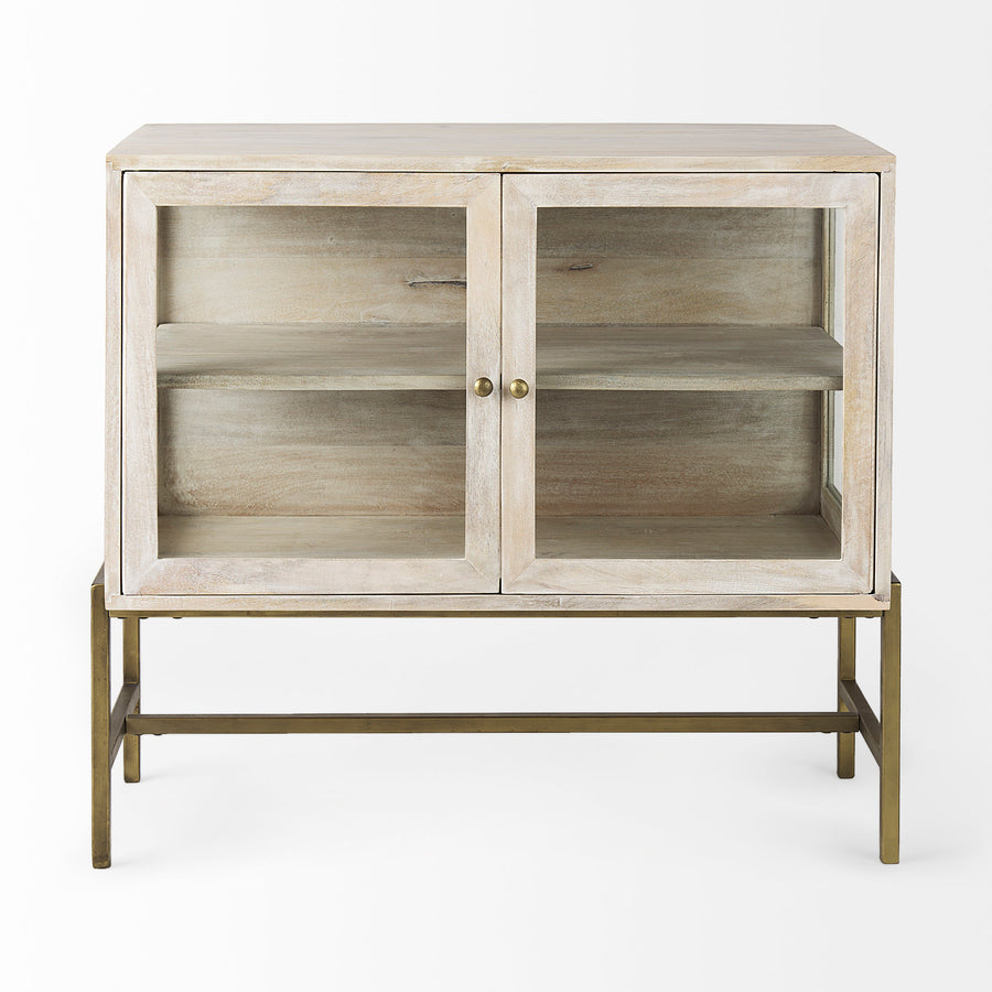 Arezo Accent Cabinet - White Wash