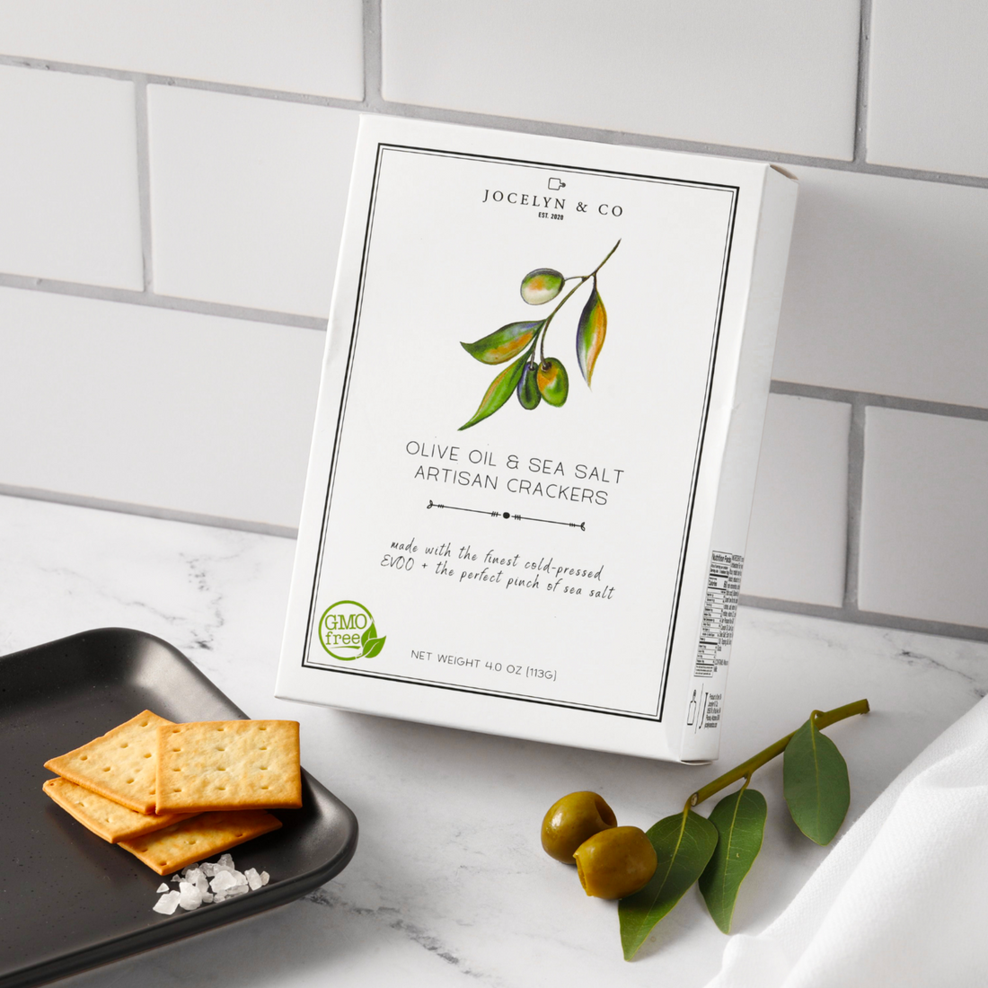 Olive Oil + Sea Salt Crackers