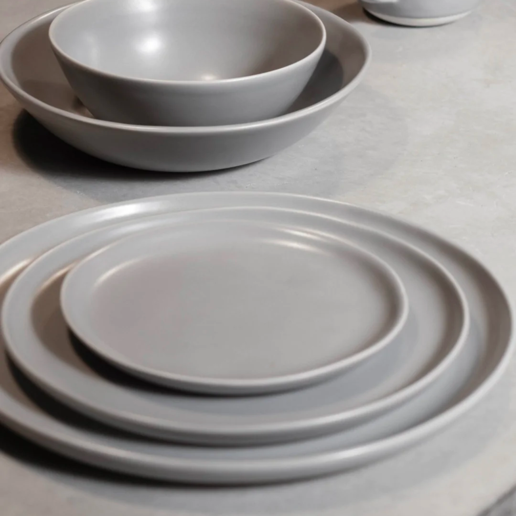 Gray Dinner Plates