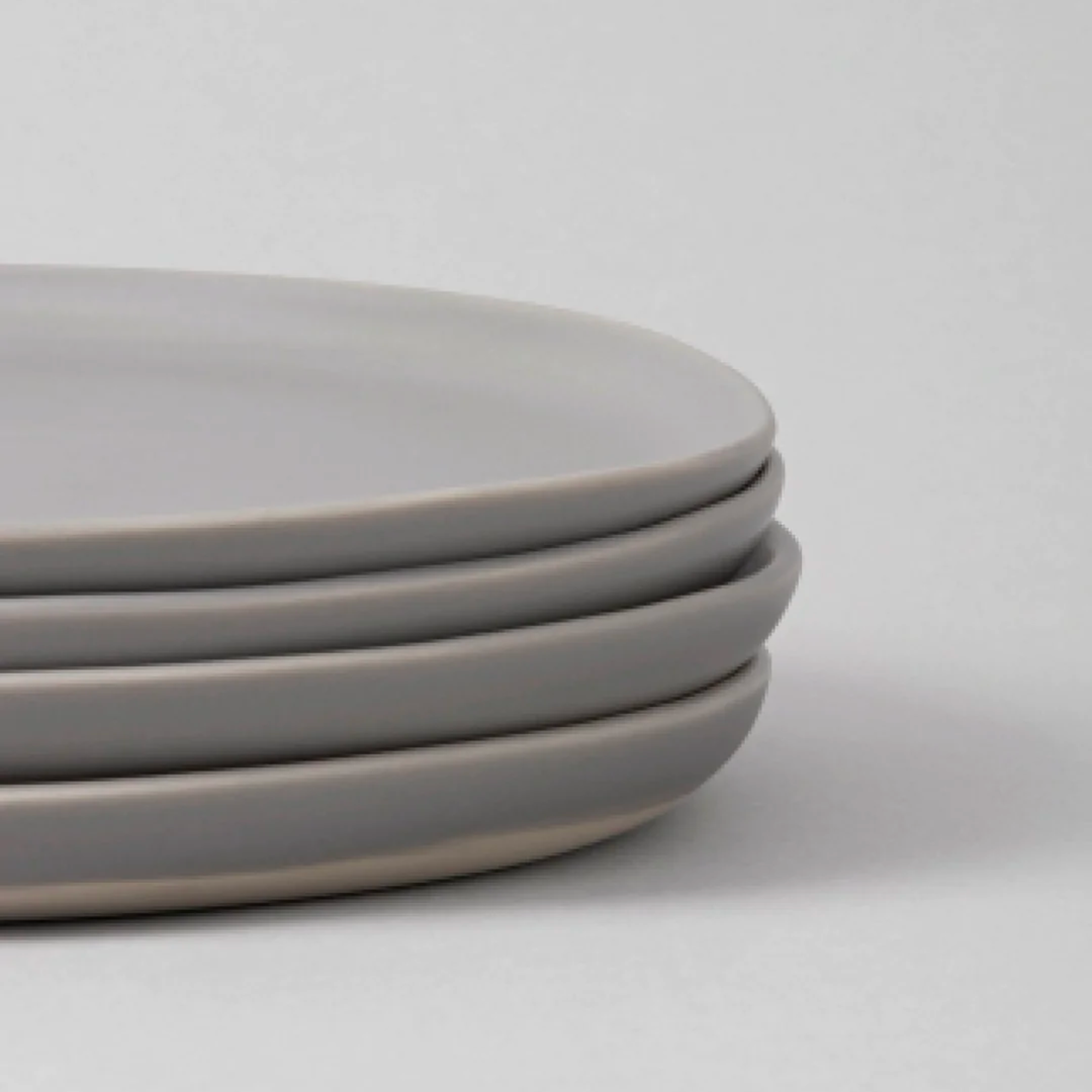 Fable Dinner Plates in Gray