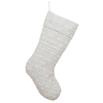 Natural Dot Stocking