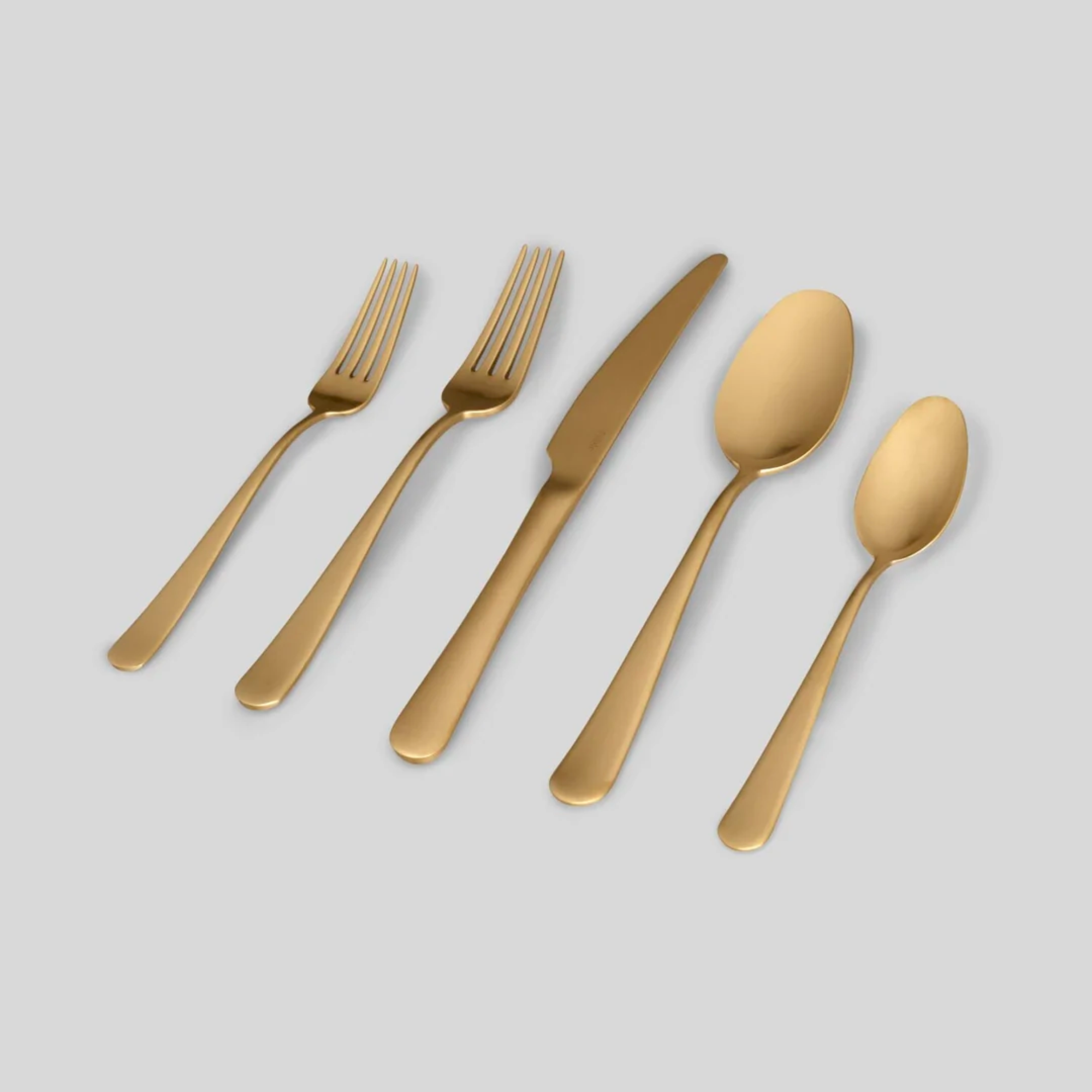 Fable Flatware Set - Matte Gold