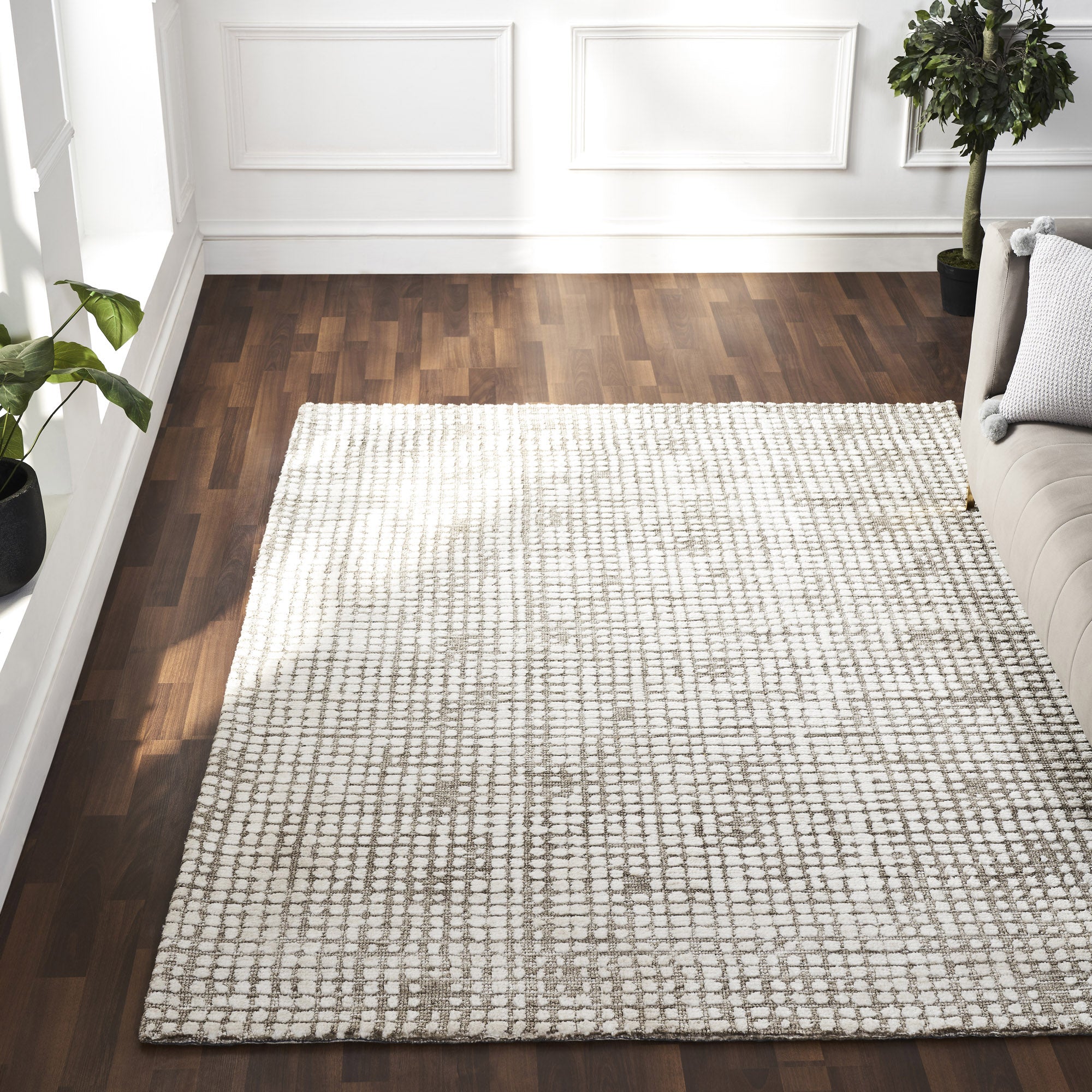 Hazel Rug | Taupe/Cream