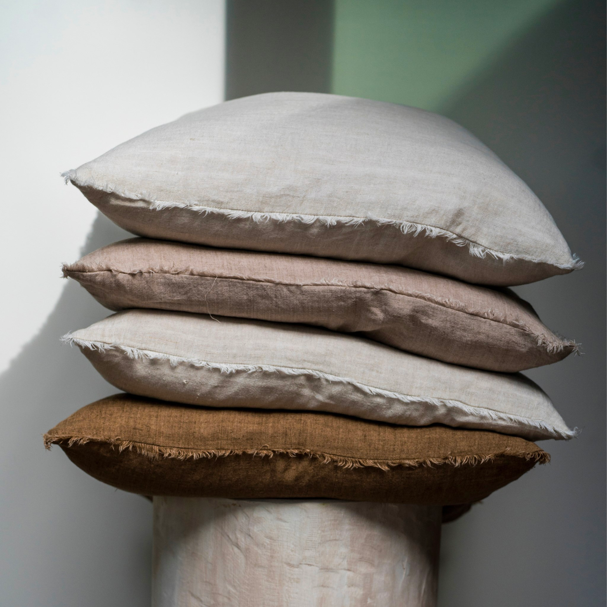 Layna Linen Pillow - Sand