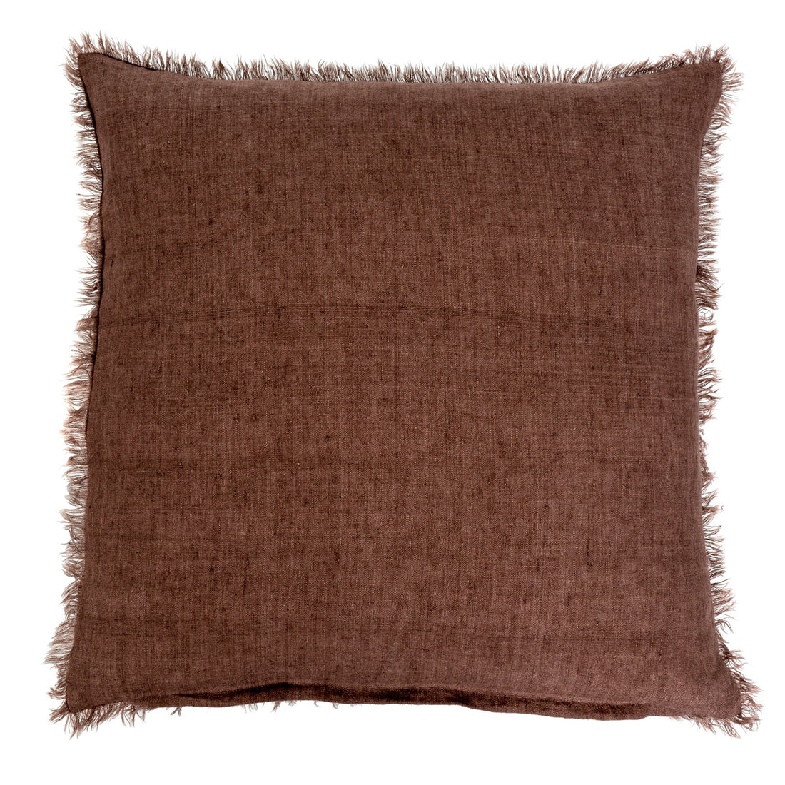 Layna Linen Pillow - Mocha