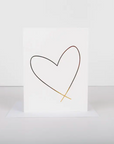 Lewiston Heart Card - Gold